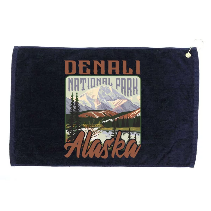 Denali National Park Alaska Grommeted Golf Towel