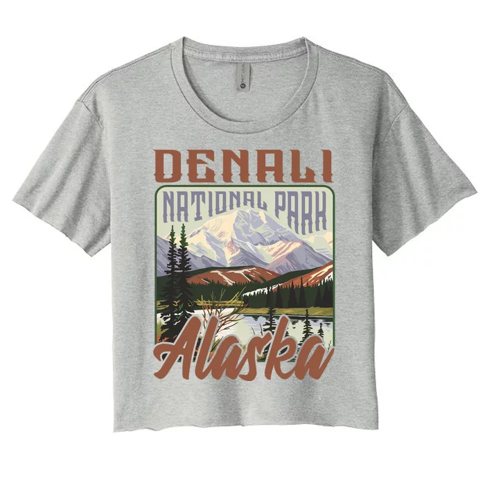 Denali National Park Alaska Women's Crop Top Tee