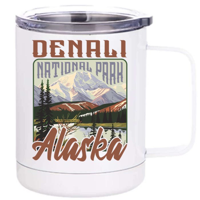 Denali National Park Alaska Front & Back 12oz Stainless Steel Tumbler Cup