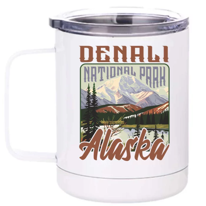 Denali National Park Alaska Front & Back 12oz Stainless Steel Tumbler Cup