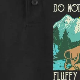 Do Not Pet The Fluffy Cows Bison Buffalo Lover Wildlife Dry Zone Grid Performance Polo