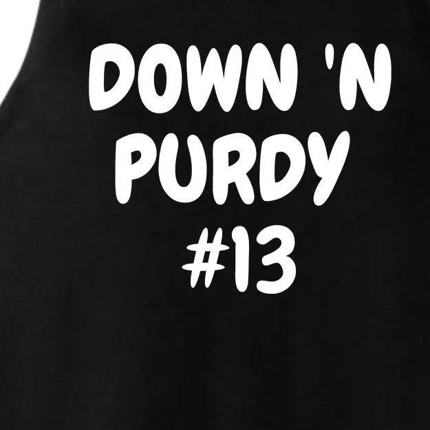 Down 'N Purdy #13 Funny Down 'N Purdy #13 Ladies Tri-Blend Wicking Tank