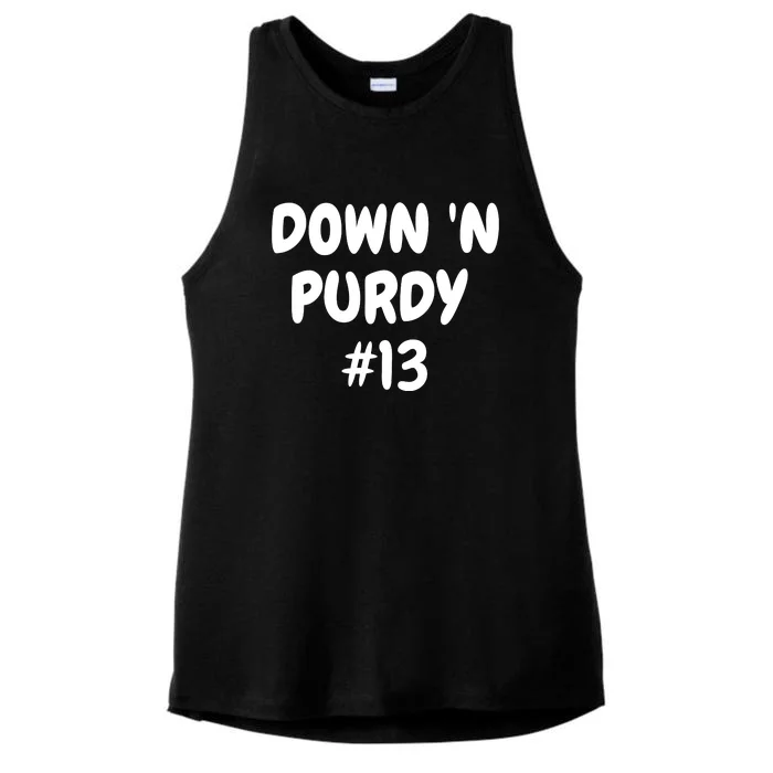 Down 'N Purdy #13 Funny Down 'N Purdy #13 Ladies Tri-Blend Wicking Tank