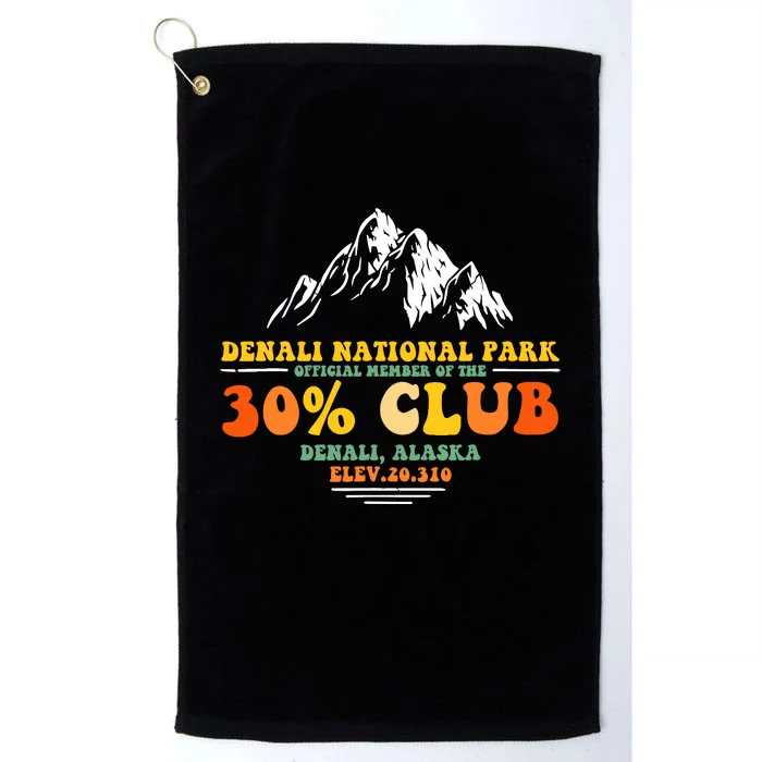 Denali National Park Alaska 30% Club Denali Mountain Tourist Platinum Collection Golf Towel