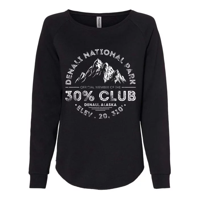 Denali National Park Alaska 30 Club Denali Mountain Tourist Womens California Wash Sweatshirt