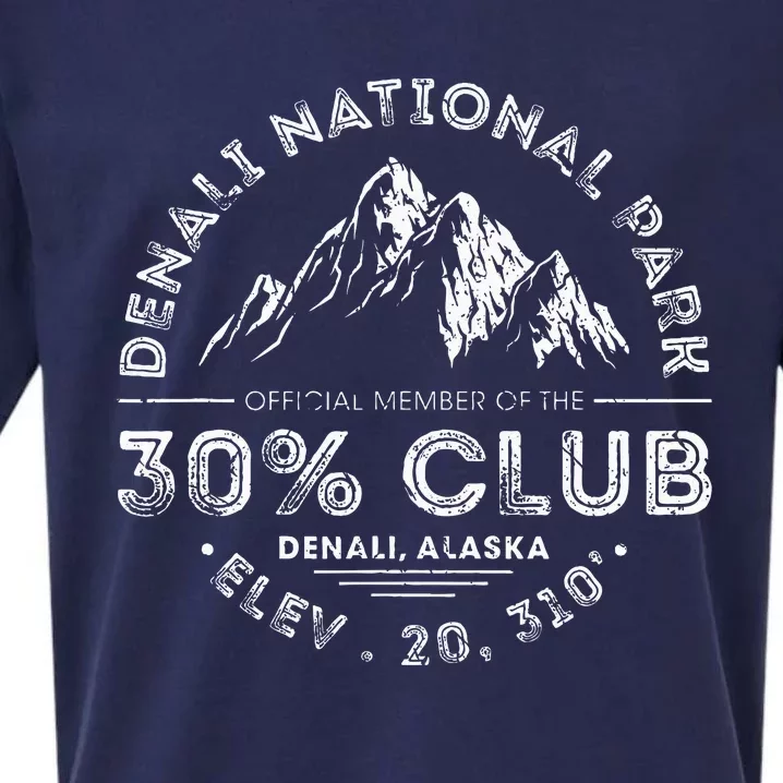 Denali National Park Alaska 30 Club Denali Mountain Tourist Sueded Cloud Jersey T-Shirt