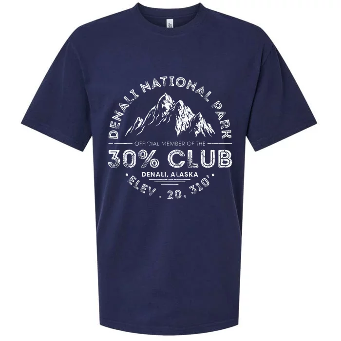 Denali National Park Alaska 30 Club Denali Mountain Tourist Sueded Cloud Jersey T-Shirt