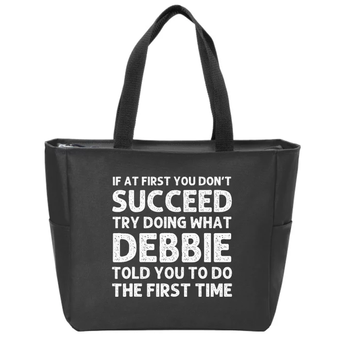 Debbie Name Personalized Birthday Funny Christmas Joke Zip Tote Bag