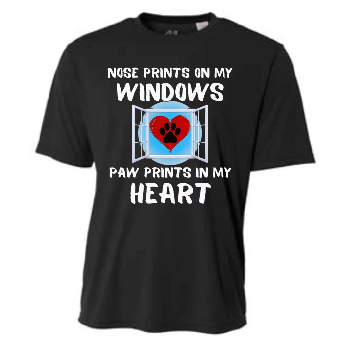 Dog Nose Prints On My Windows Paw In Heart Frit Cooling Performance Crew T-Shirt