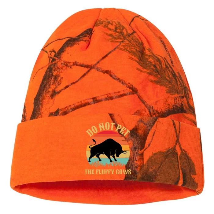 Do Not Pet The Fluffy Cows American Bison Vintage Kati - 12in Camo Beanie