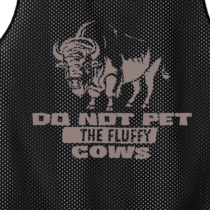 Do Not Pet The Fluffy Cows Mesh Reversible Basketball Jersey Tank