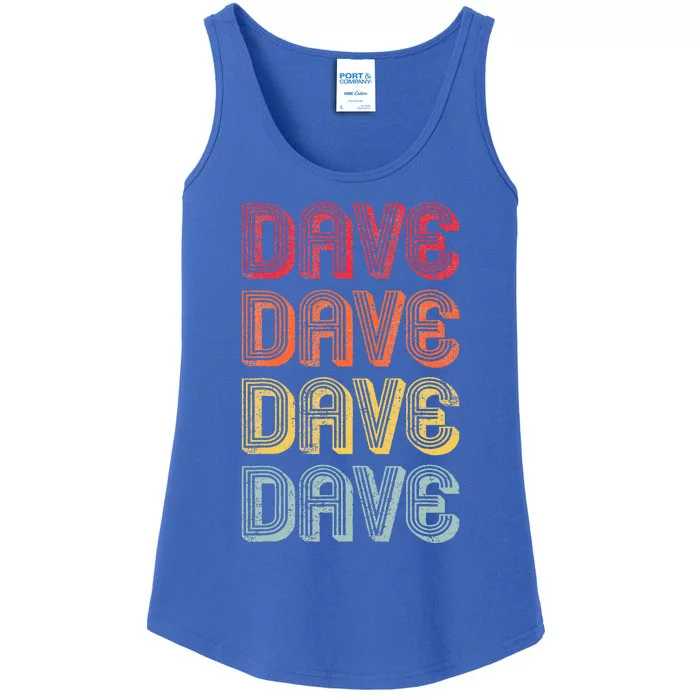 Dave Name Personalized Ladies Essential Tank