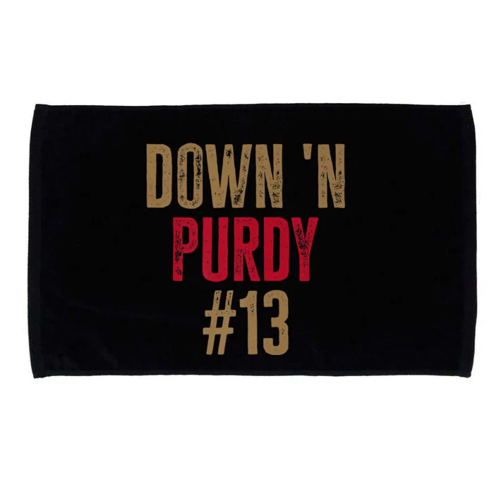 Down 'N Purdy 13 Brock Purdy American Football Quarterback Microfiber Hand Towel