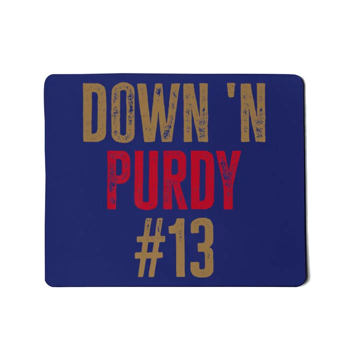 Down 'N Purdy 13 Brock Purdy American Football Quarterback Mousepad