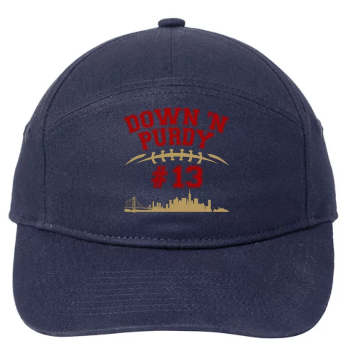 Down 'N Purdy #13 San Francisco Football Fan 7-Panel Snapback Hat