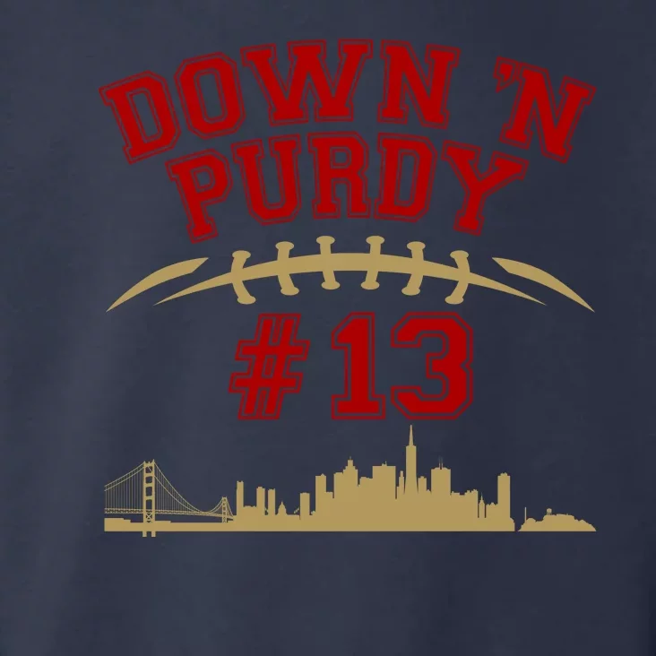 Down 'N Purdy #13 San Francisco Football Fan Toddler Hoodie