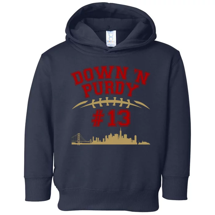 Down 'N Purdy #13 San Francisco Football Fan Toddler Hoodie