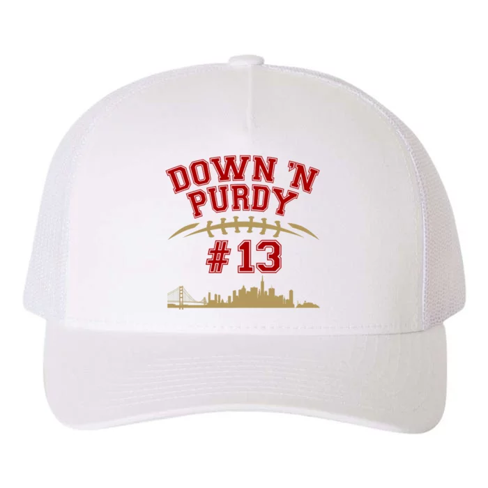 Down 'N Purdy #13 San Francisco Football Fan Yupoong Adult 5-Panel Trucker Hat