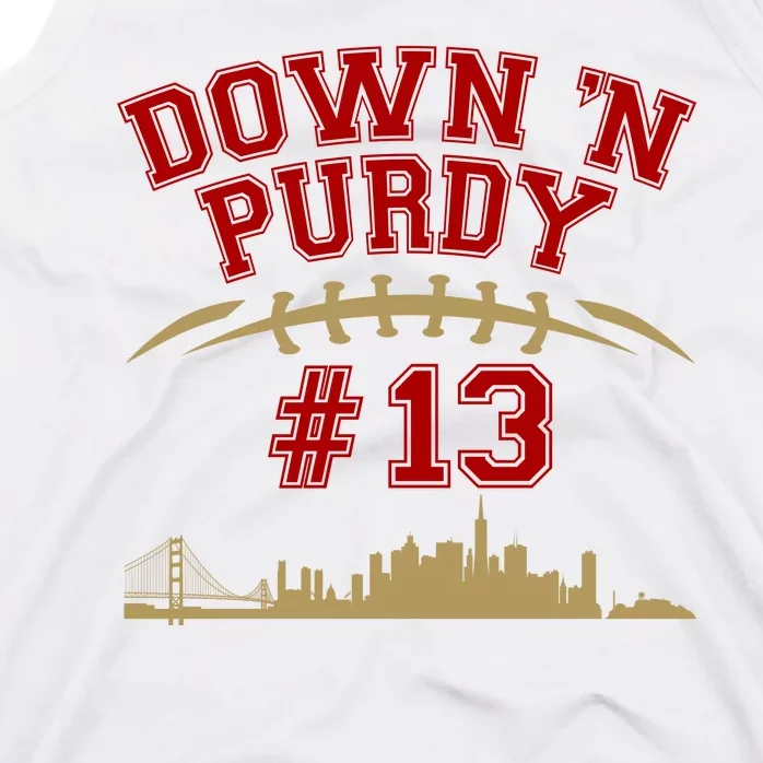 Down 'N Purdy #13 San Francisco Football Fan Tank Top