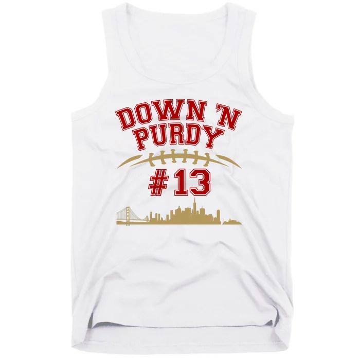 Down 'N Purdy #13 San Francisco Football Fan Tank Top