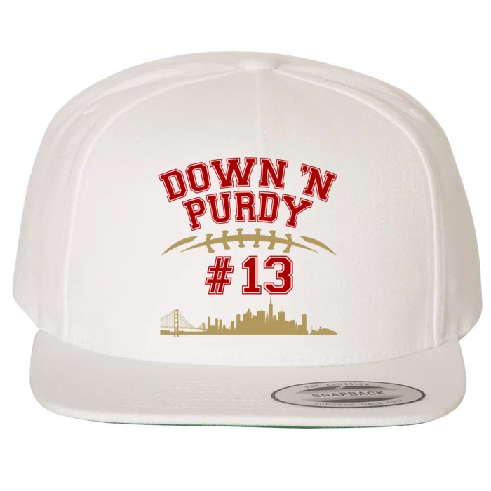 Down 'N Purdy #13 San Francisco Football Fan Wool Snapback Cap