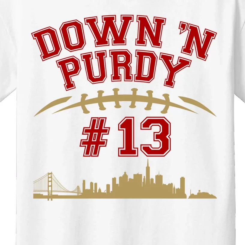 Down 'N Purdy #13 San Francisco Football Fan Kids T-Shirt