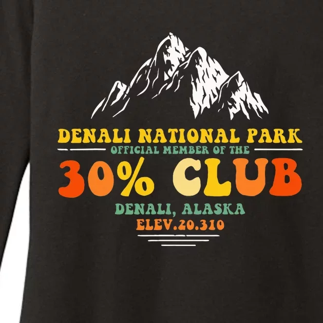 Denali National Park Alaska 30 Club Denali Mountain Tourist Womens CVC Long Sleeve Shirt