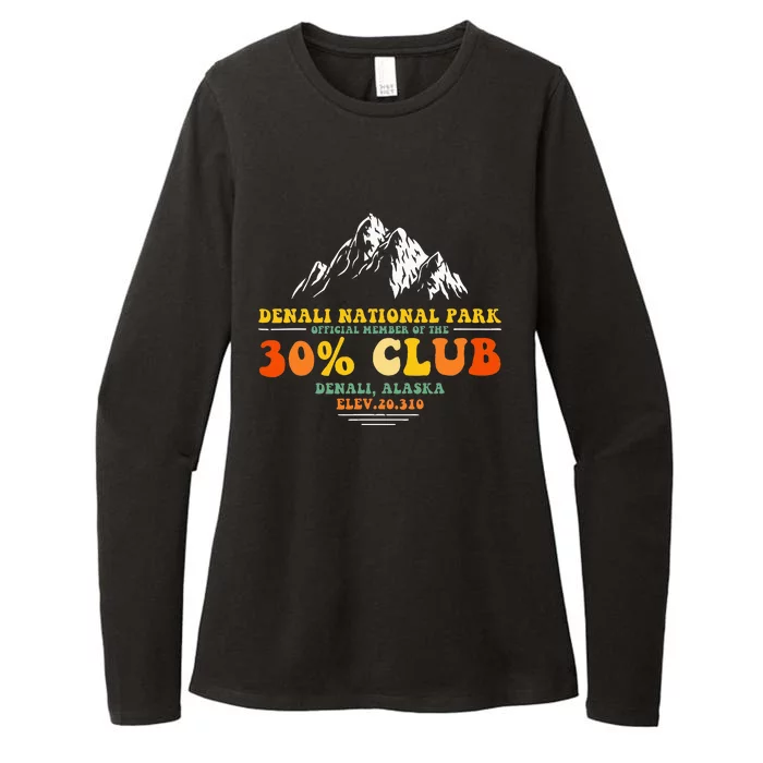 Denali National Park Alaska 30 Club Denali Mountain Tourist Womens CVC Long Sleeve Shirt