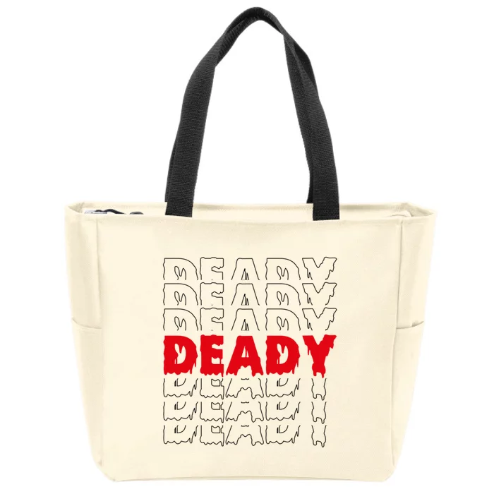 Deady New Parents Halloween Costume For Dad Gift Zip Tote Bag