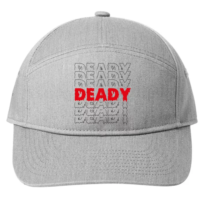 Deady New Parents Halloween Costume For Dad Gift 7-Panel Snapback Hat