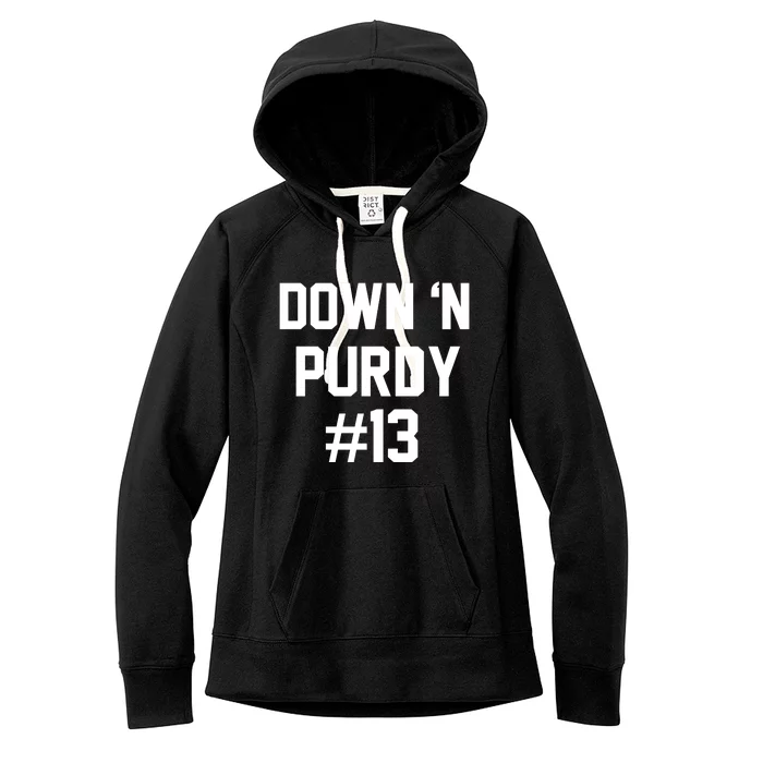 Down 'N Purdy #13 Women's Fleece Hoodie