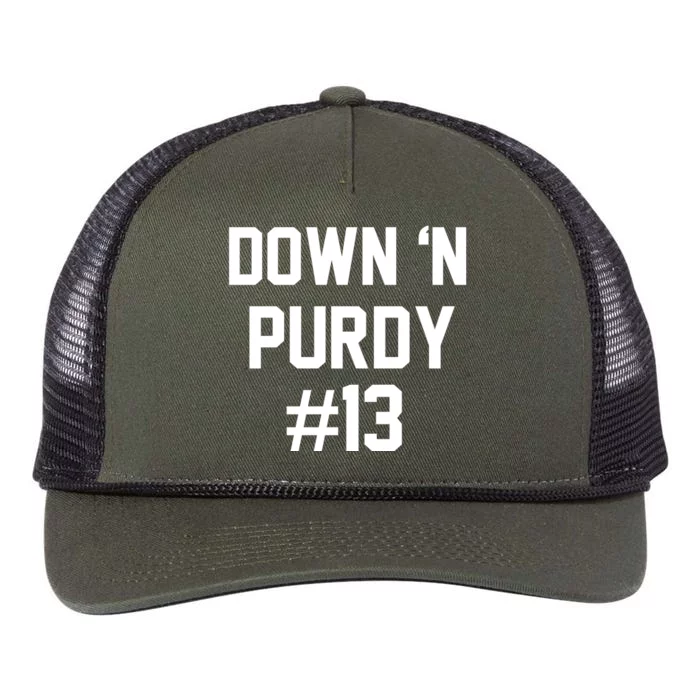 Down 'N Purdy #13 Retro Rope Trucker Hat Cap