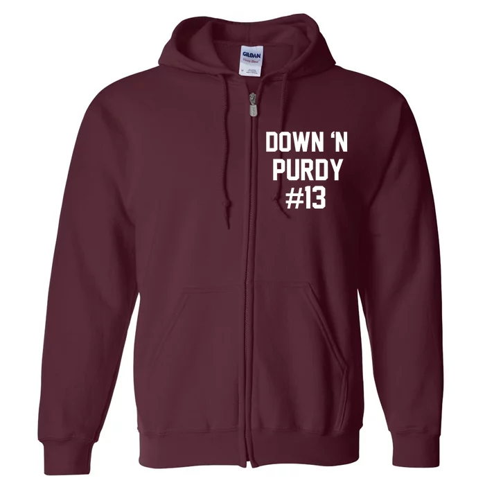 Down 'N Purdy #13 Full Zip Hoodie