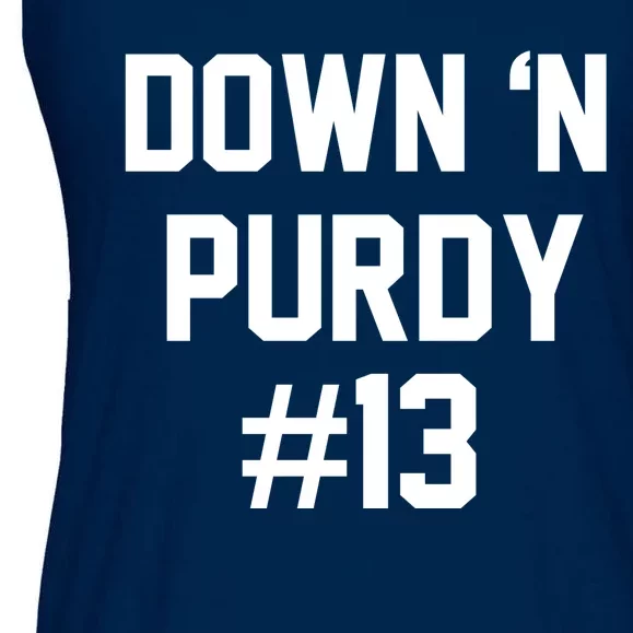 Down 'N Purdy #13 Ladies Essential Flowy Tank