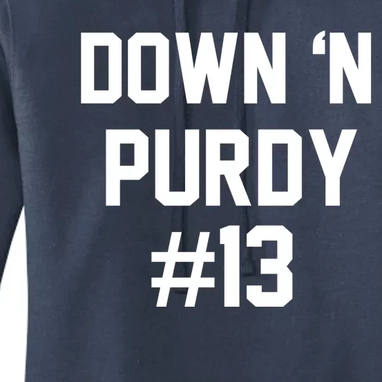 Down 'N Purdy #13 Women's Pullover Hoodie