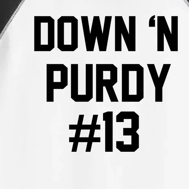 Down 'N Purdy #13 Toddler Fine Jersey T-Shirt