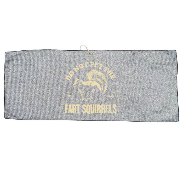 Do Not Pet The Fart Squirrels Large Microfiber Waffle Golf Towel