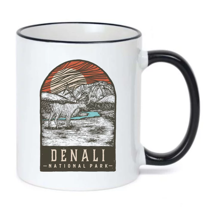 Denali National Park Black Color Changing Mug