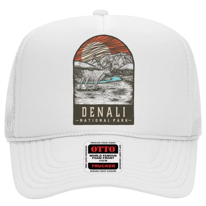 Denali National Park High Crown Mesh Trucker Hat