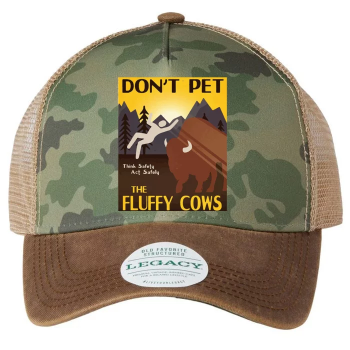 Do Not Pet The Fluffy Cows Bison Buffalo Legacy Tie Dye Trucker Hat