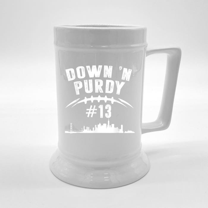 Down 'N Purdy Mr Irrelevant San Francisco 262 Brock #13 Front & Back Beer Stein