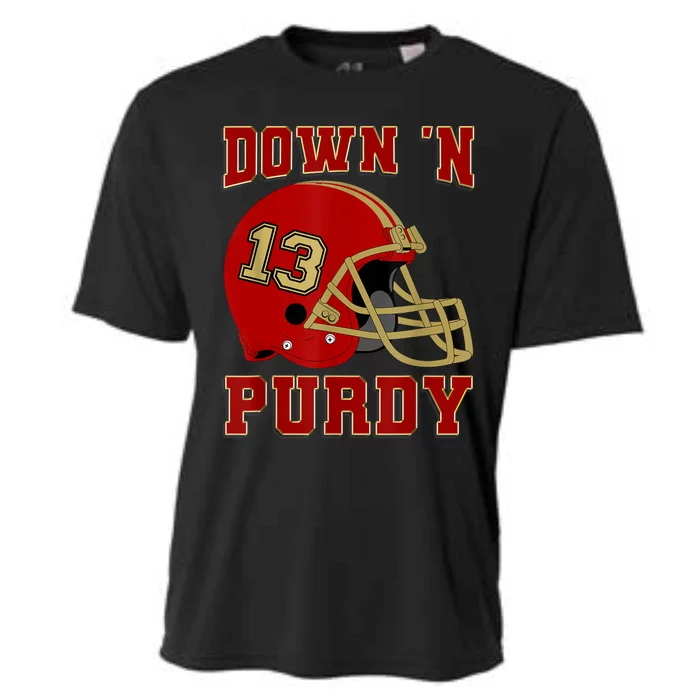 Down 'N Purdy 13 Purdy American Quarterback Cooling Performance Crew T-Shirt