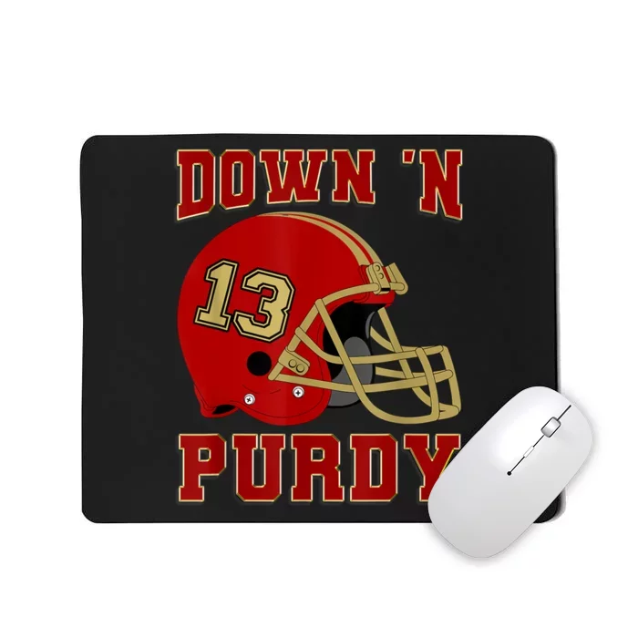 Down 'N Purdy 13 Purdy American Quarterback Mousepad