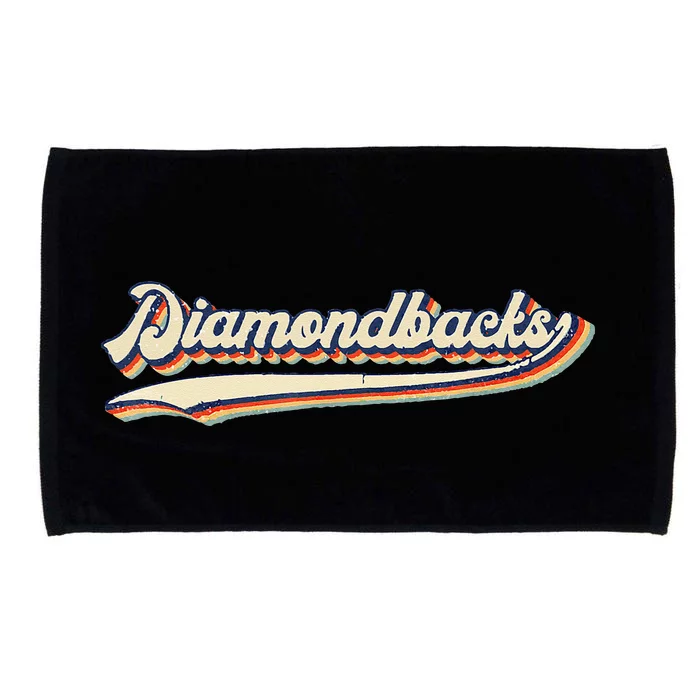 Diamondbacks Name Retro Vintage Gift Microfiber Hand Towel