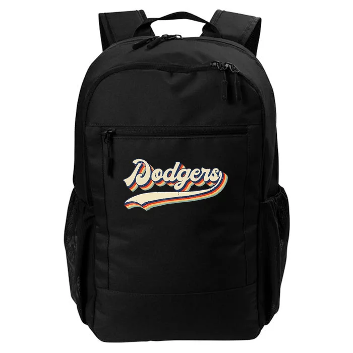 Dodgers Name Retro Vintage Gift Daily Commute Backpack