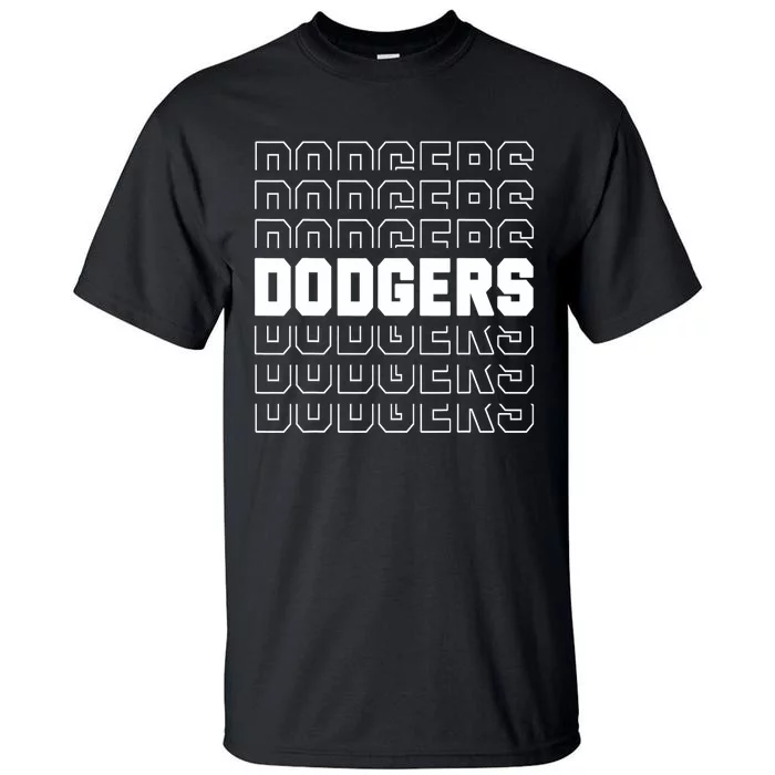 Dodgers Name Retro Vintage Apparel Gift Dodgers Lover Tall T-Shirt