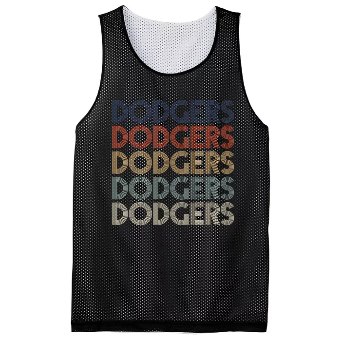 Dodgers Name Retro Vintage Apparel Gift Dodgers Lover Mesh Reversible Basketball Jersey Tank