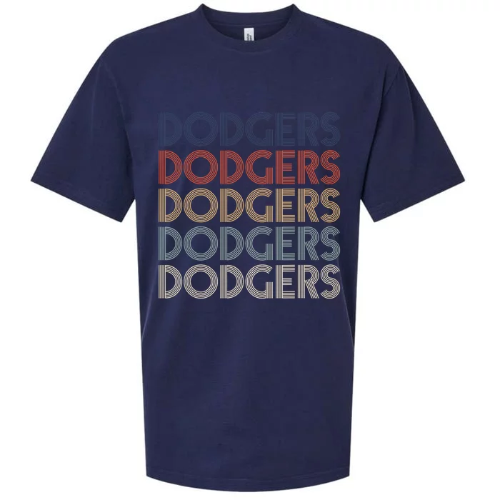 Dodgers Name Retro Vintage Apparel Gift Dodgers Lover Sueded Cloud Jersey T-Shirt