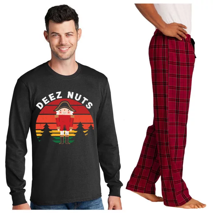 Deez Nut Retro Long Sleeve Pajama Set