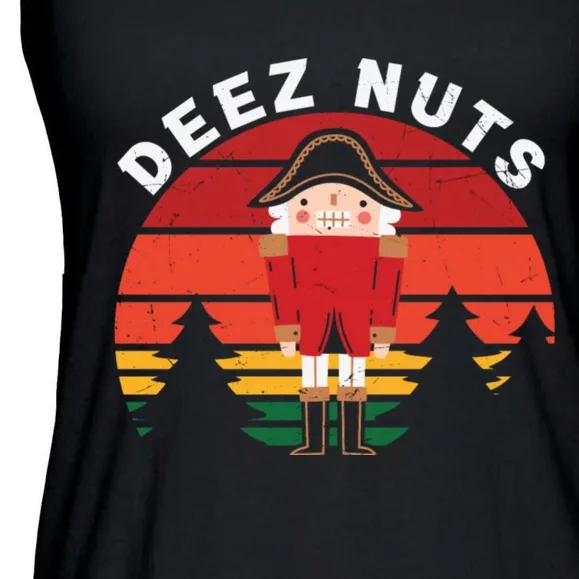 Deez Nut Retro Ladies Essential Flowy Tank